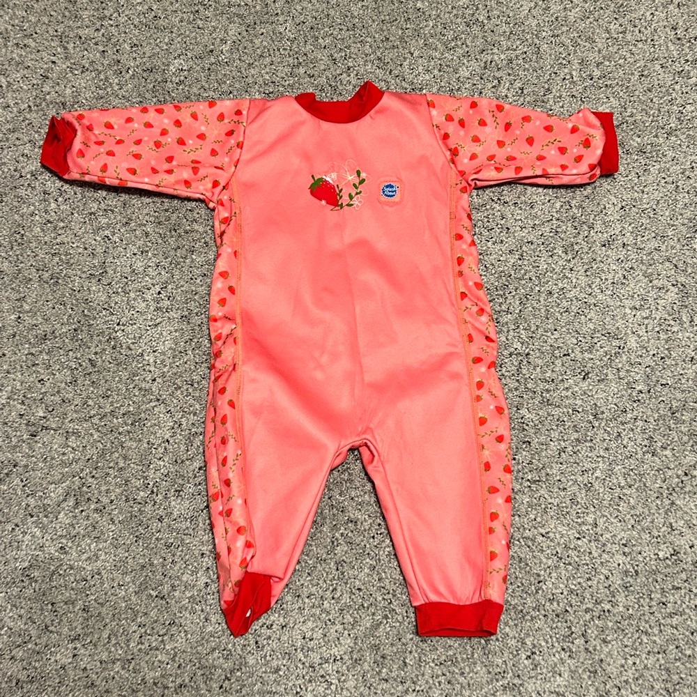 Splash About Pink and Red Warm Baby Swim Suit